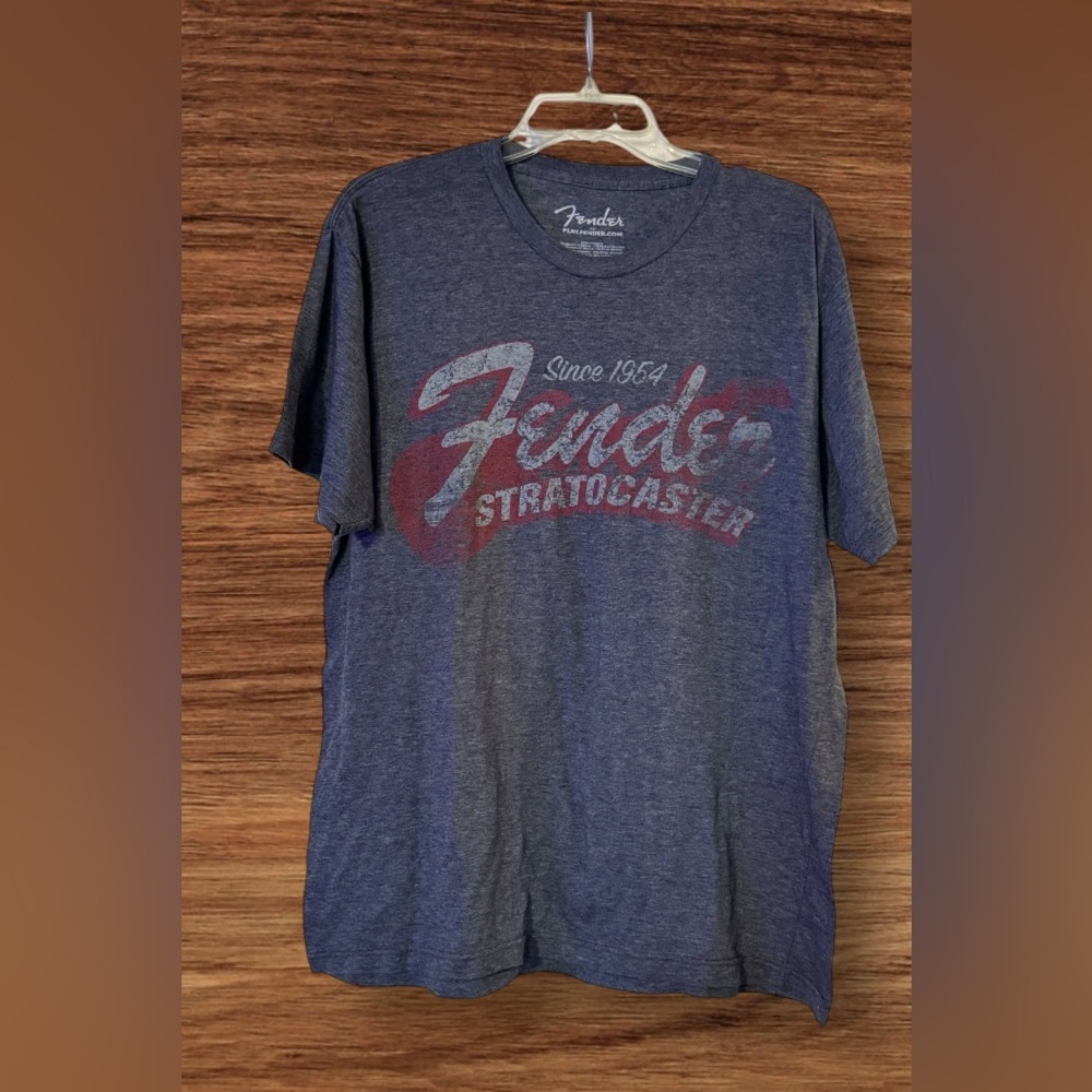 Fender Since 1954 Strat T-shirt - Blue Smoke SZ XL